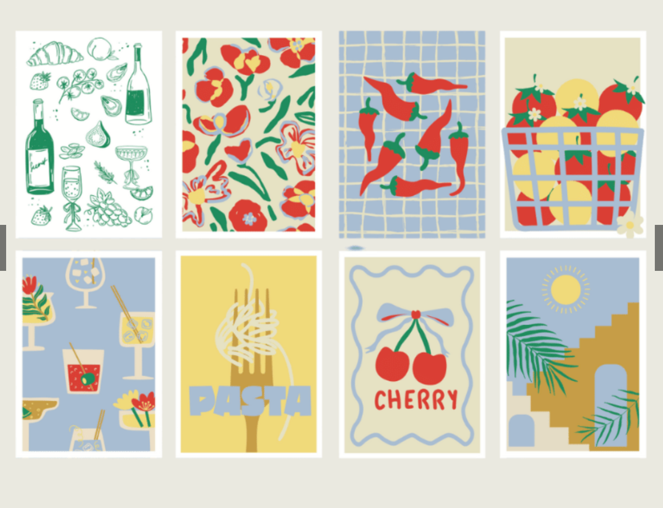 Set de peinture cartes assorties - Dolce Vita