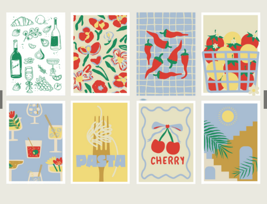 Set de peinture cartes assorties - Dolce Vita