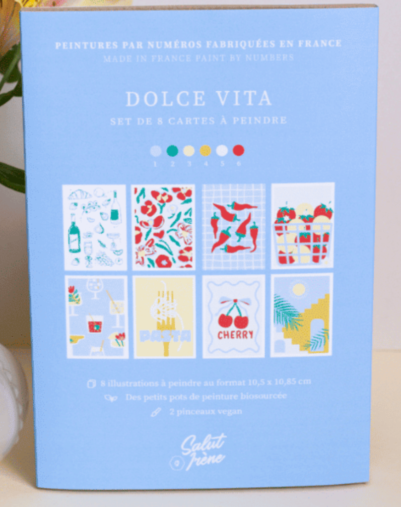 Set de peinture cartes assorties - Dolce Vita