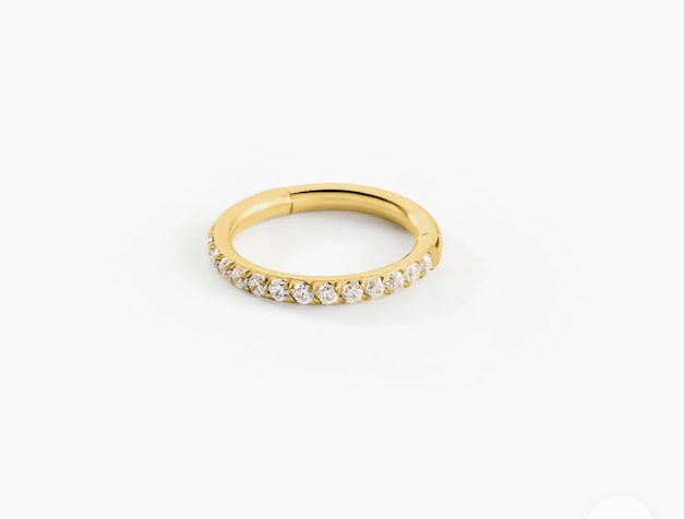 piercing dore strass