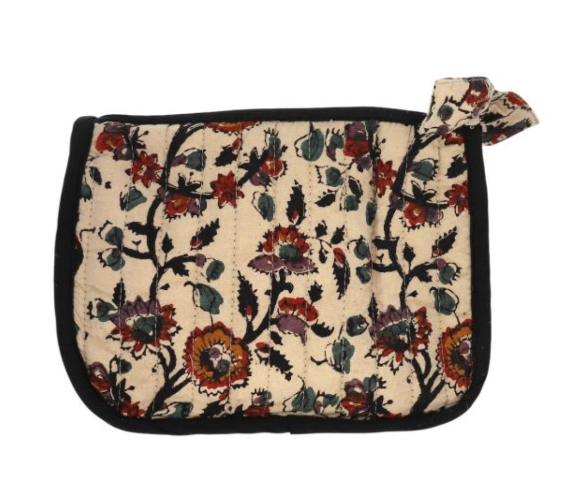 Trousse Triangle fleurie