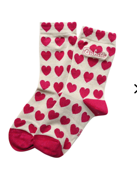 Chaussette Bichette coeur