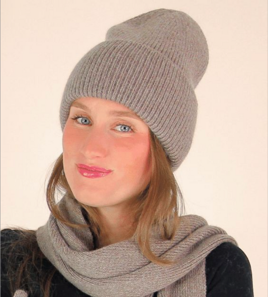 Echarpe et bonnet laine ensemble