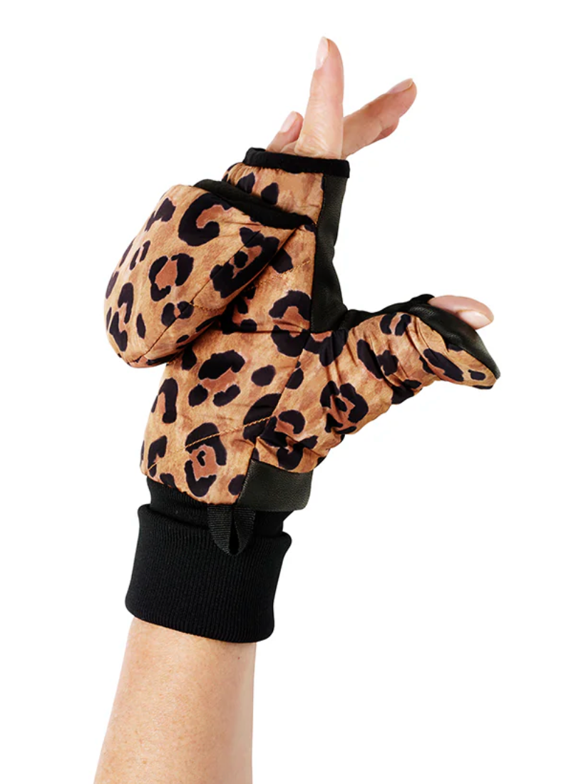 moufles convertibles léopard XS/S