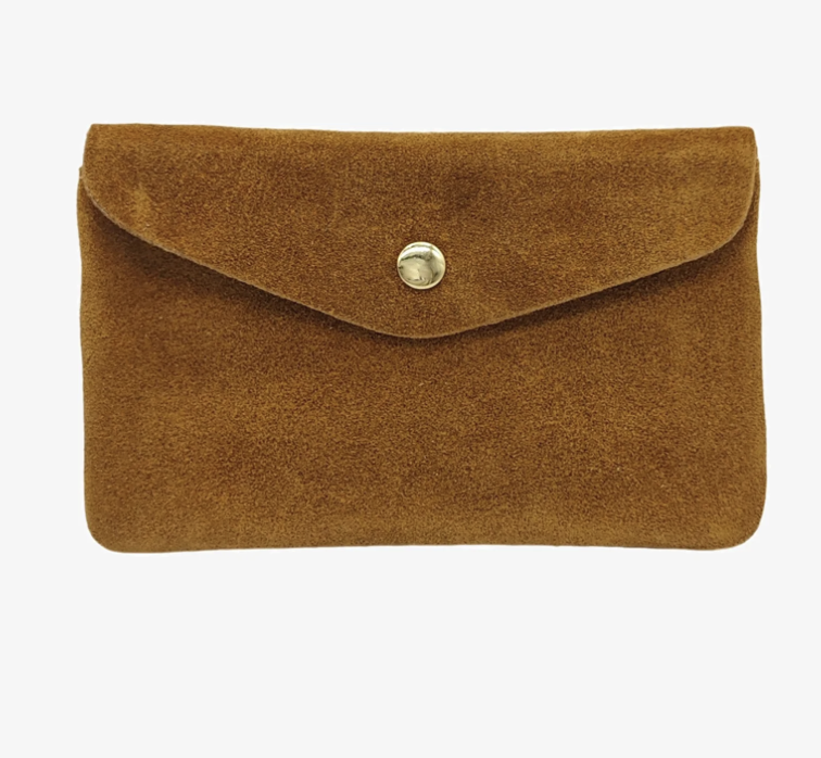 Porte Monnaie cuir daim grand modèle