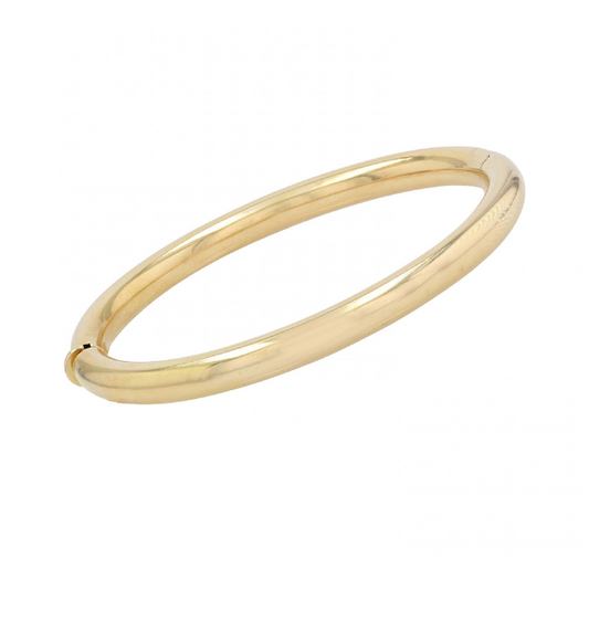bracelet rigide dore fermé fin