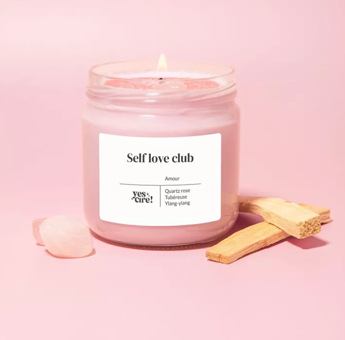Bougie parfumée message /pierre