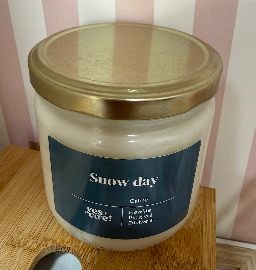 Bougie parfumée message /pierre