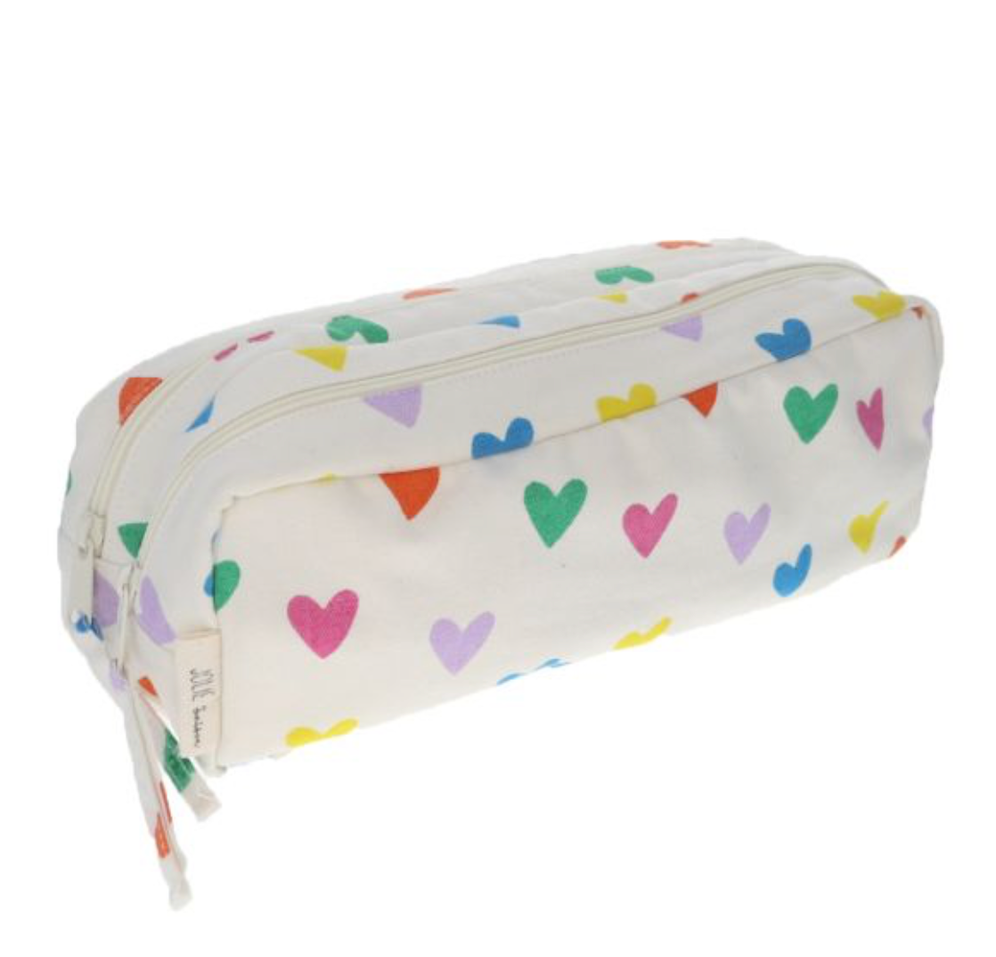 Trousse double zip multicœurs