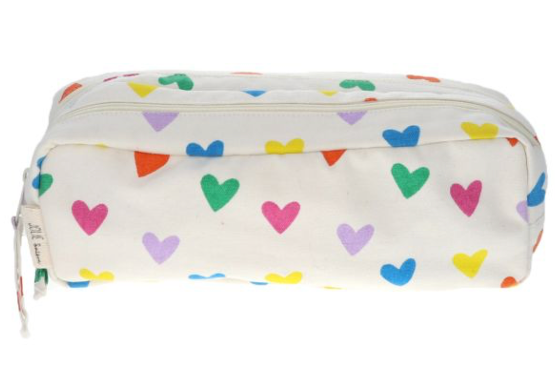 Trousse double zip multicœurs