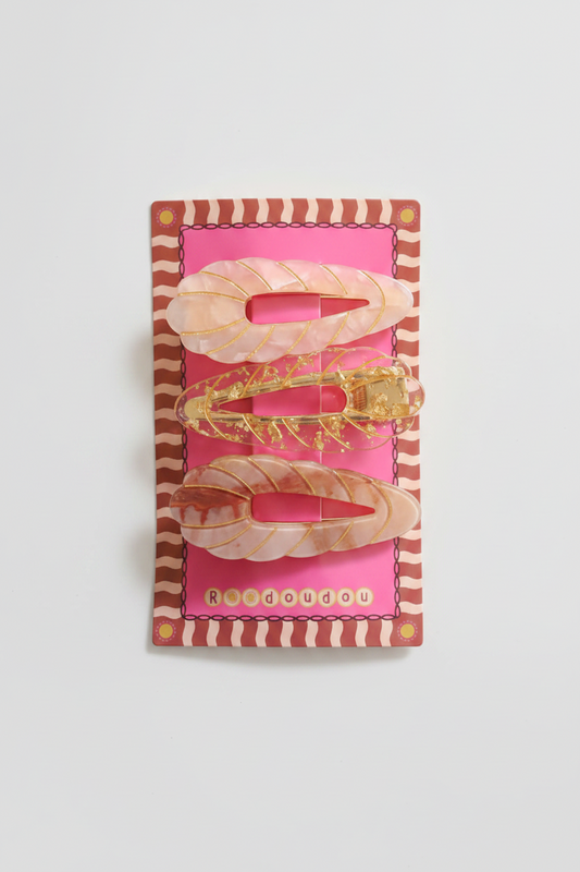 Barrettes a cheveux coquillages