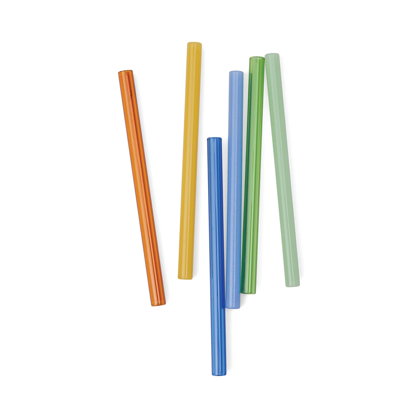 Pailles en verre coloré