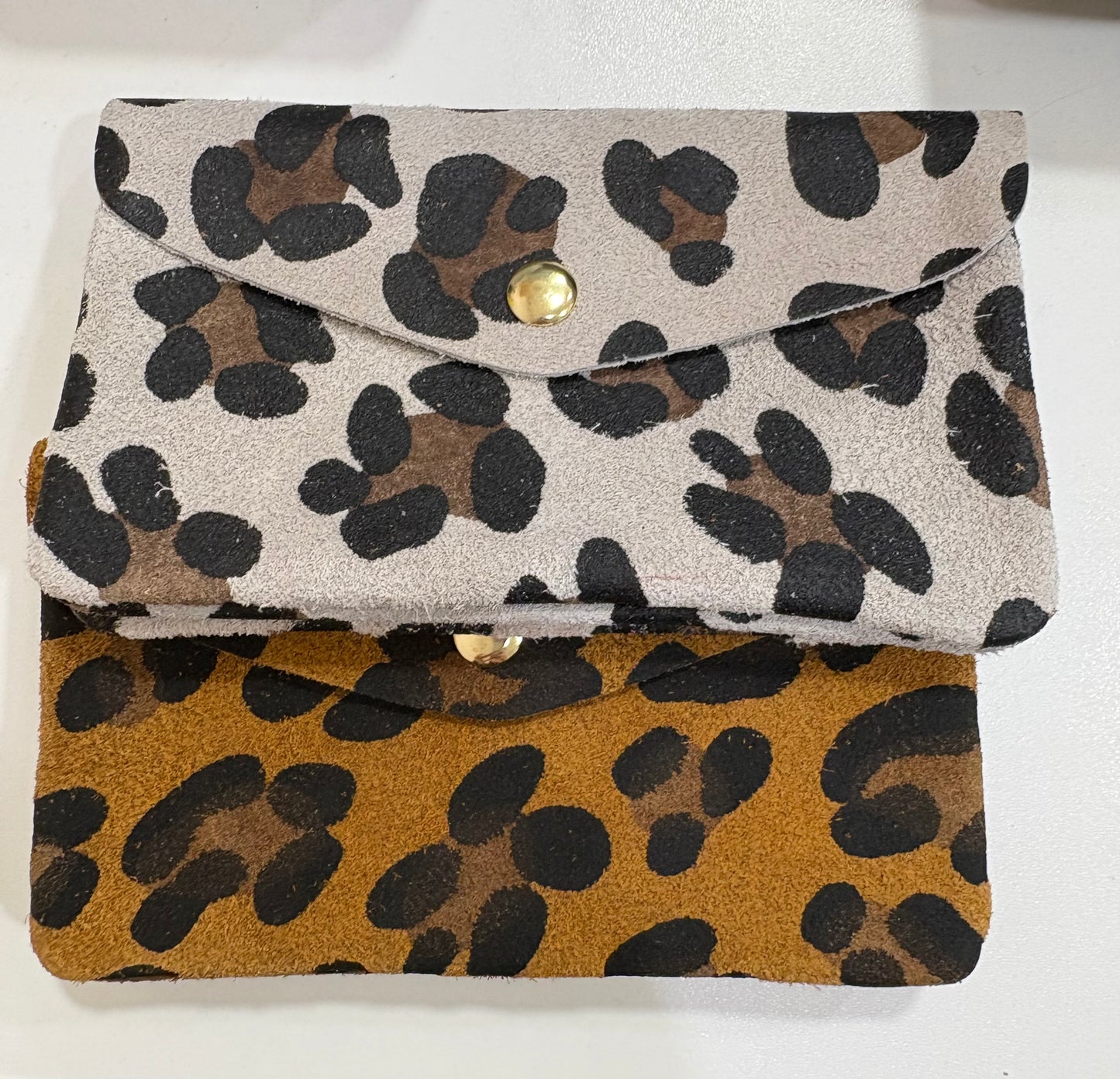 Porte Monnaie cuir daim grand modèle