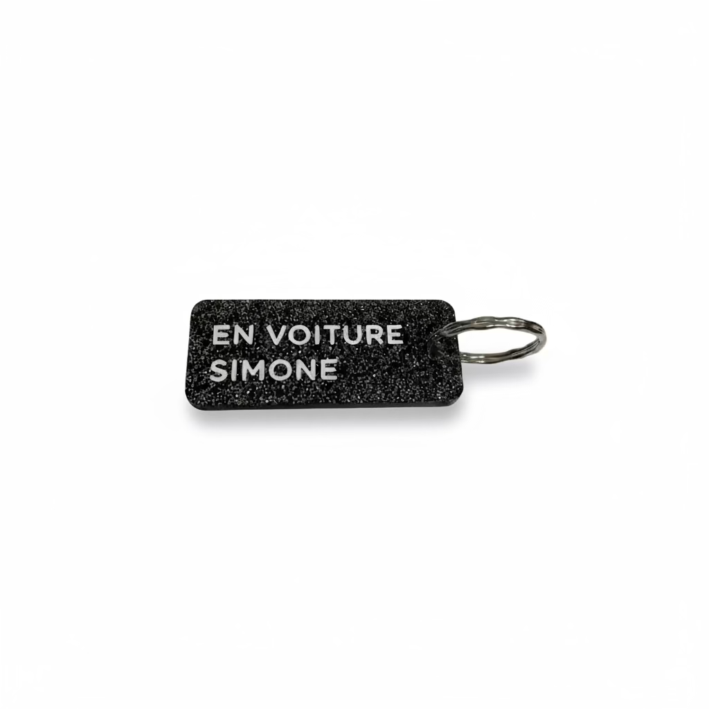 porte clé message