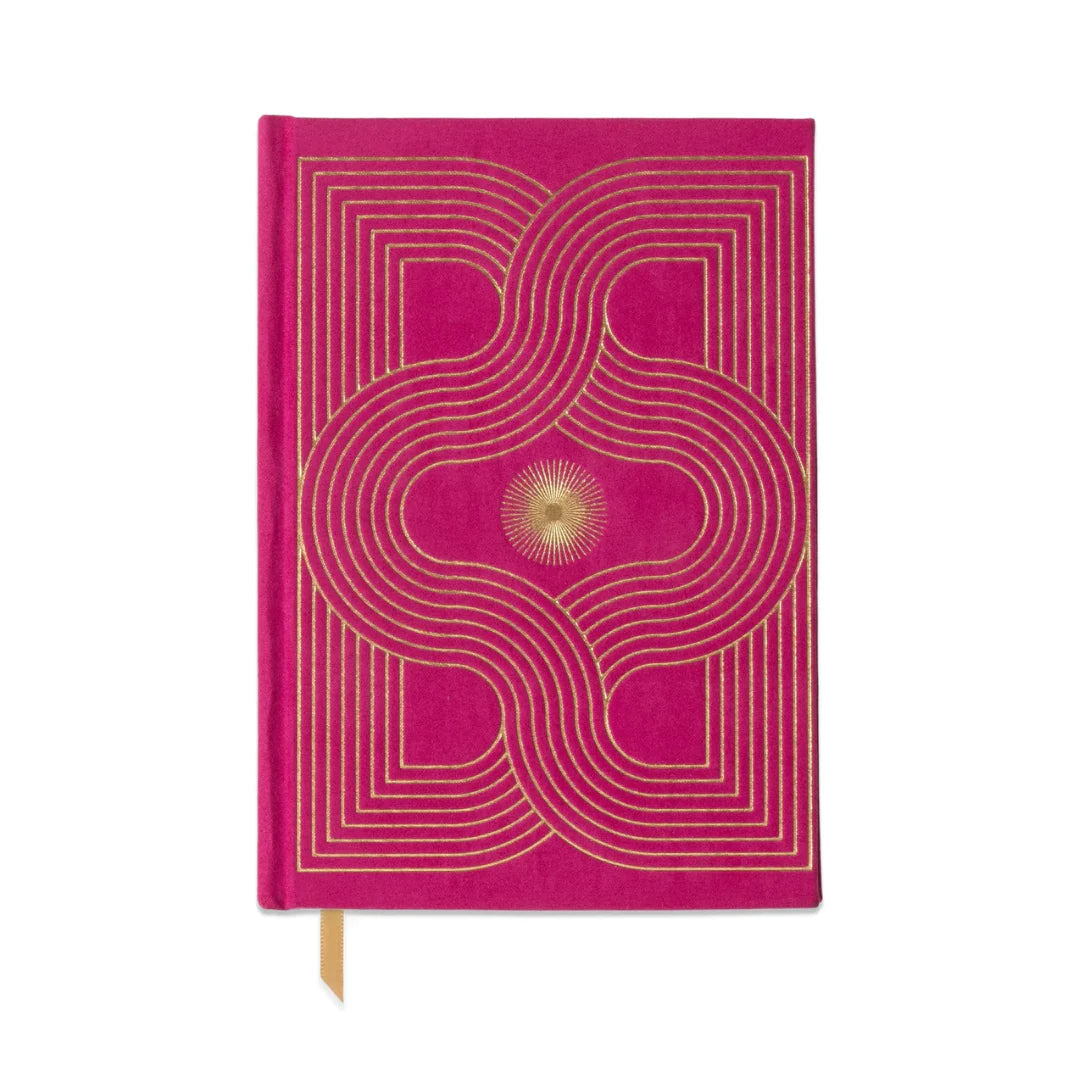 Carnet rose velours