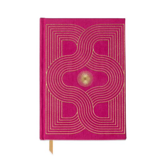 Carnet rose velours