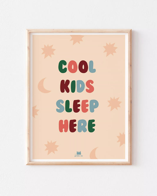 Affiche - Coll kids sleep here