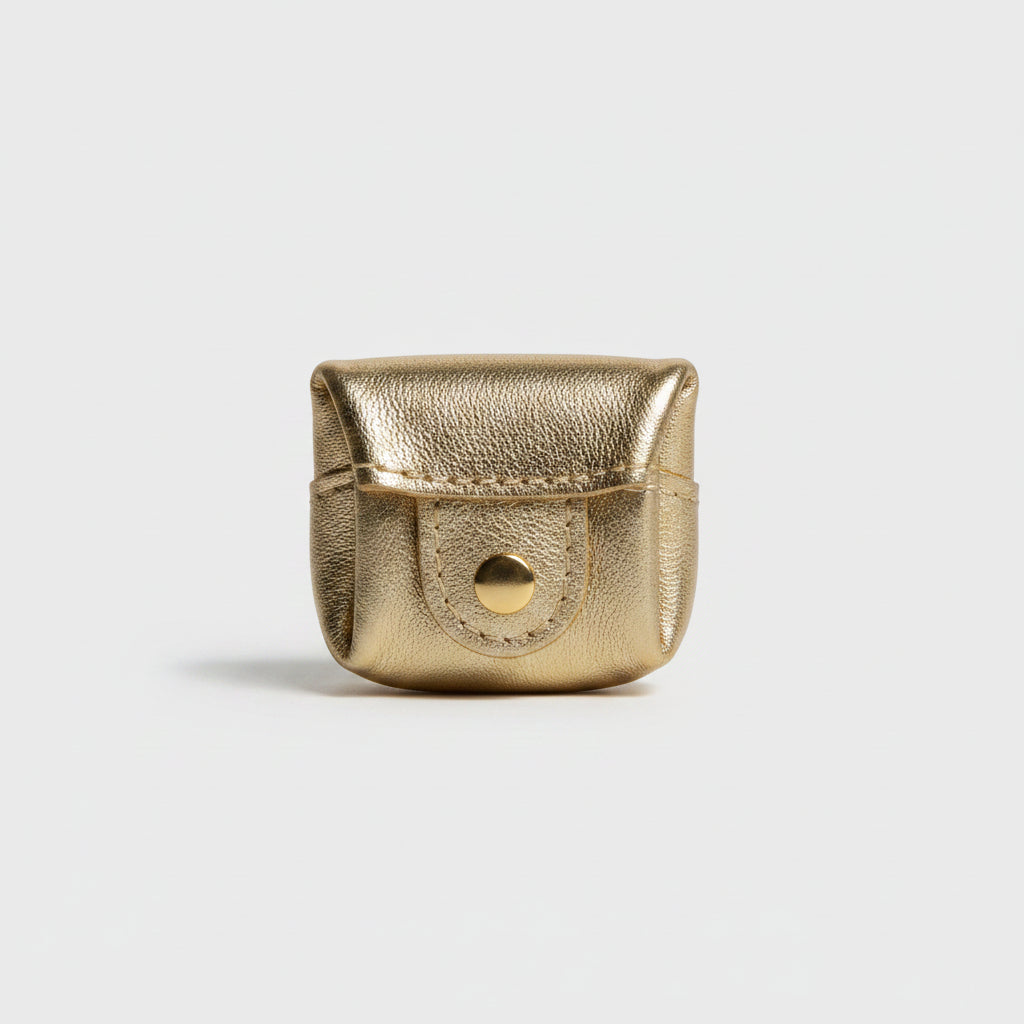 Porte monnaie irisé cuir carré - crapaud