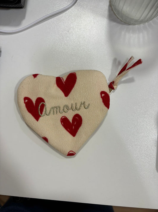 Porte monnaie message coeur