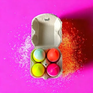 Bougies Oeufs Dip Dye * Quatuor
