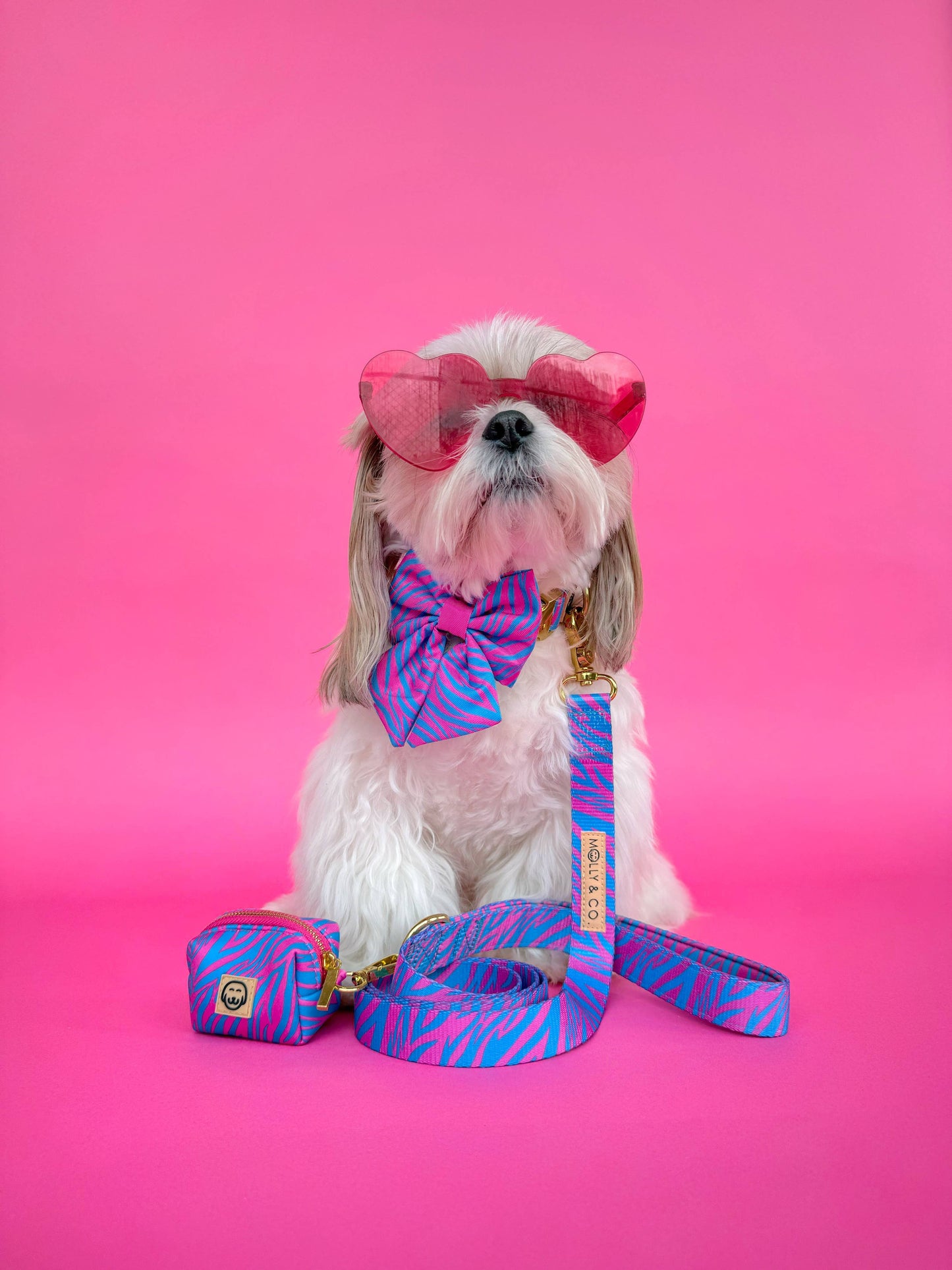 Malibu Doll - Laisse pour chien - Tigre rose