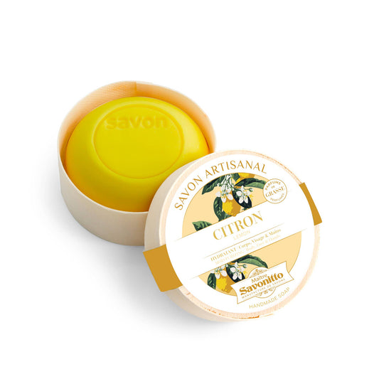  Savon citron dans boite en bois 100g