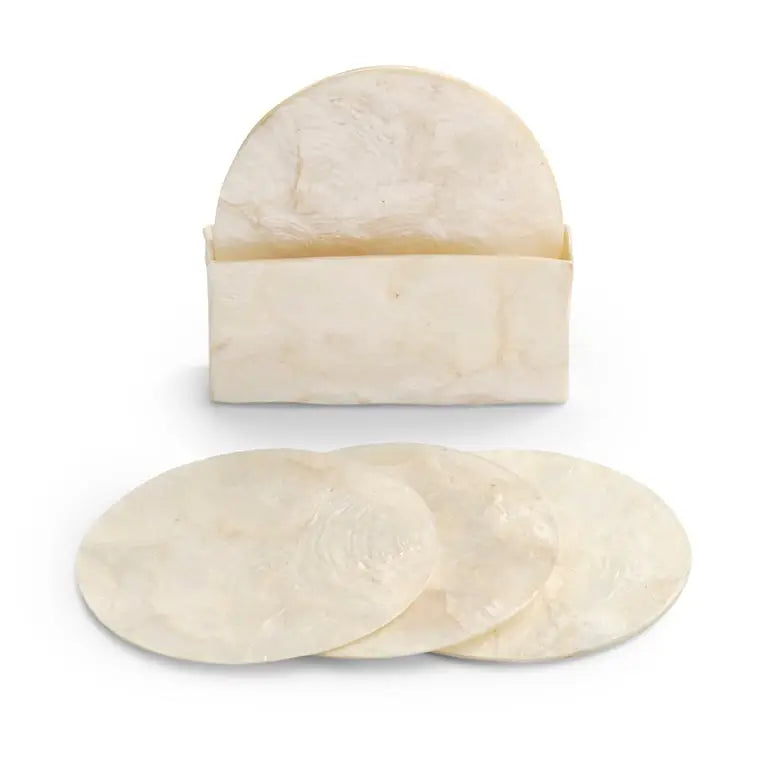 Set de sous verres en coquillage