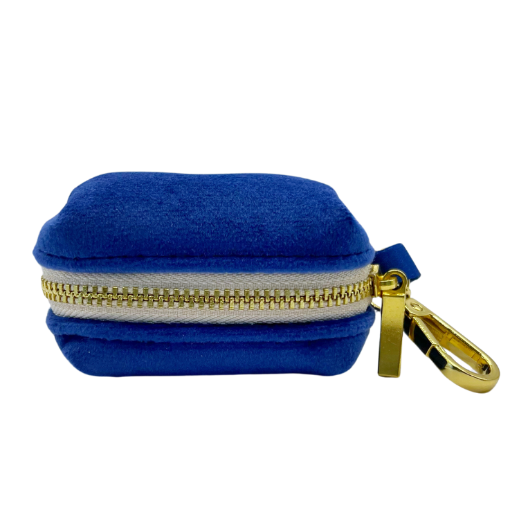 Porte-sac pour déjections canines -Royal Velvet - bleu