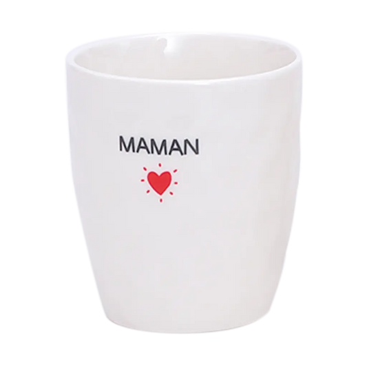 Verre message Maman