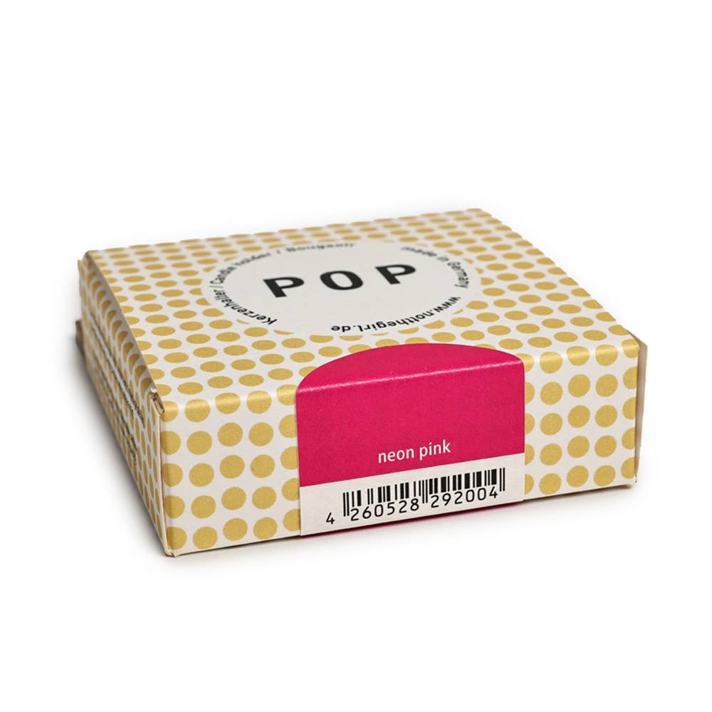 Porte-bougie POP rose néon 22 mm