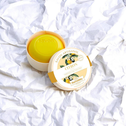 Savon citron dans boite en bois 100g