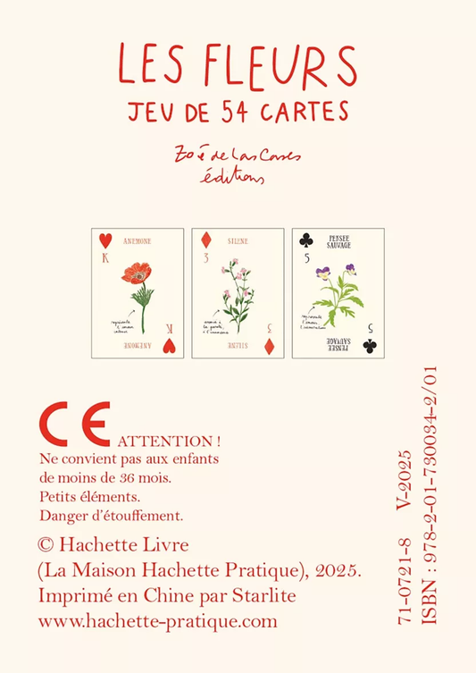 Jeu de cartes - Les Fleurs