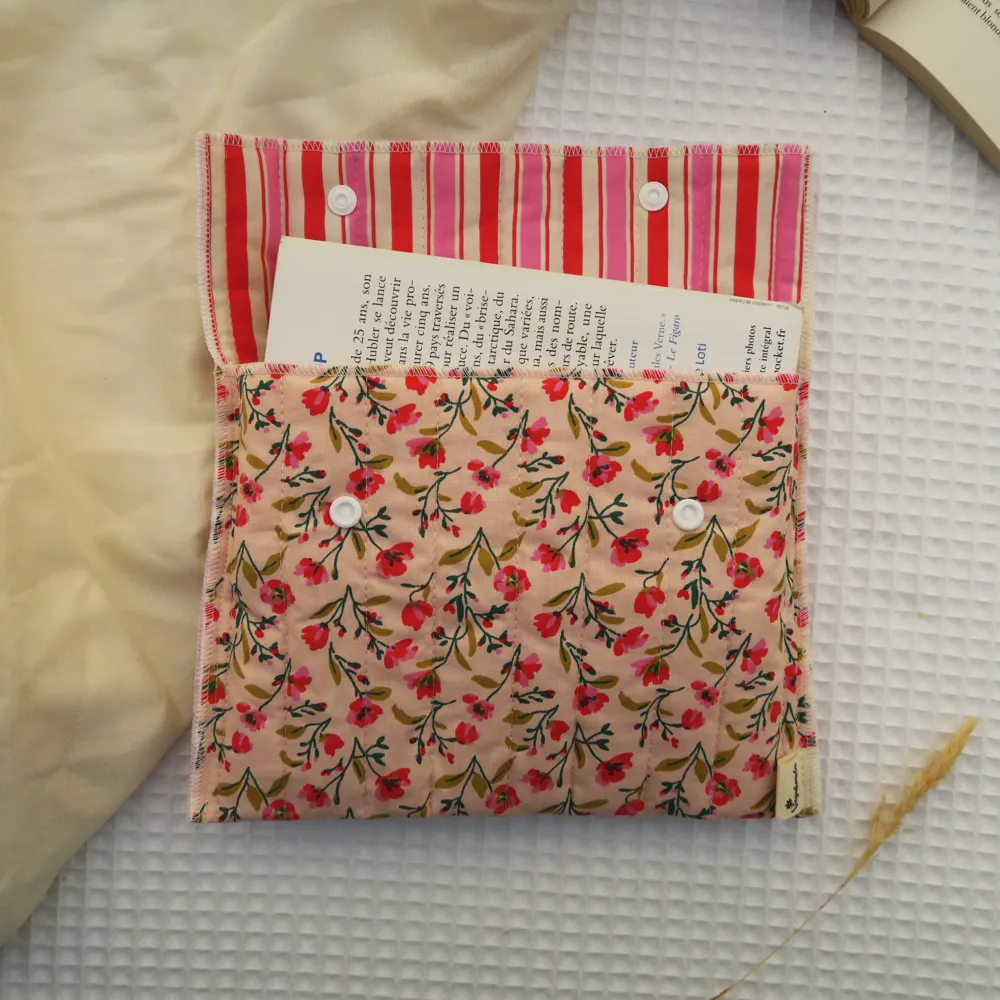 Pochette à Livre coton 16x22 cm - Format poche -