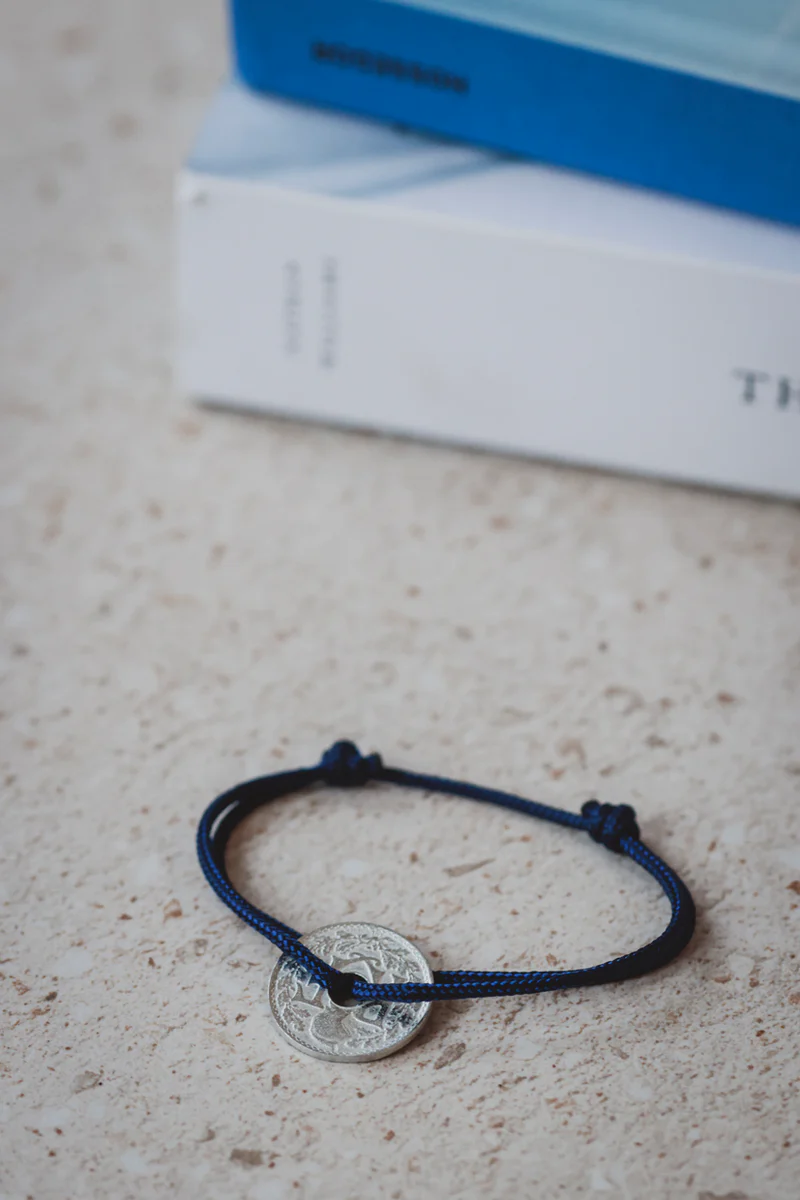 Bracelet Homme Cordon Argent