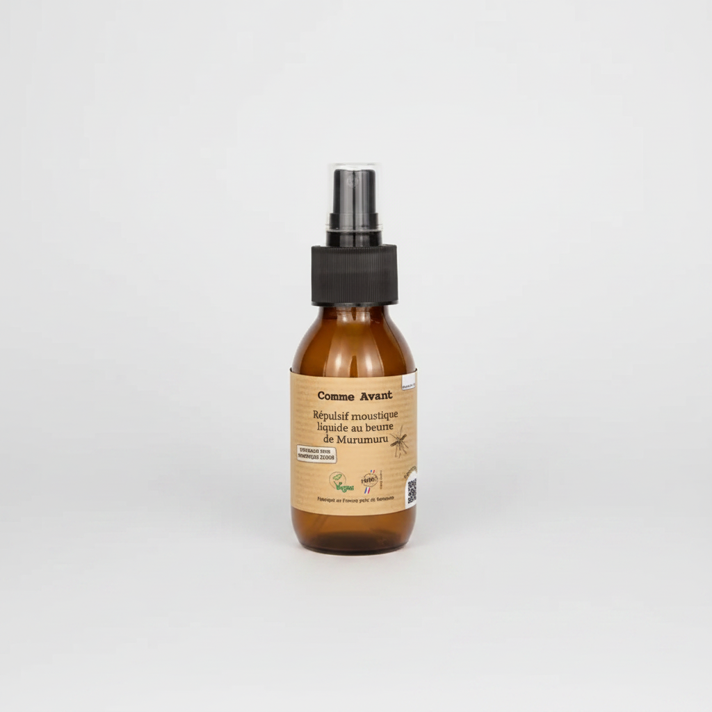 Répulsif anti-moustique liquide au beurre de murumuru