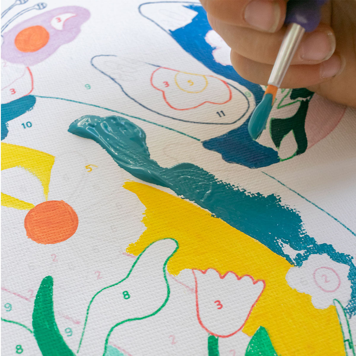 Peinture au numéro "Printemps"