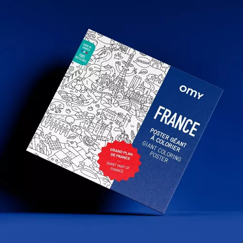 Poster géant à colorier FRANCE