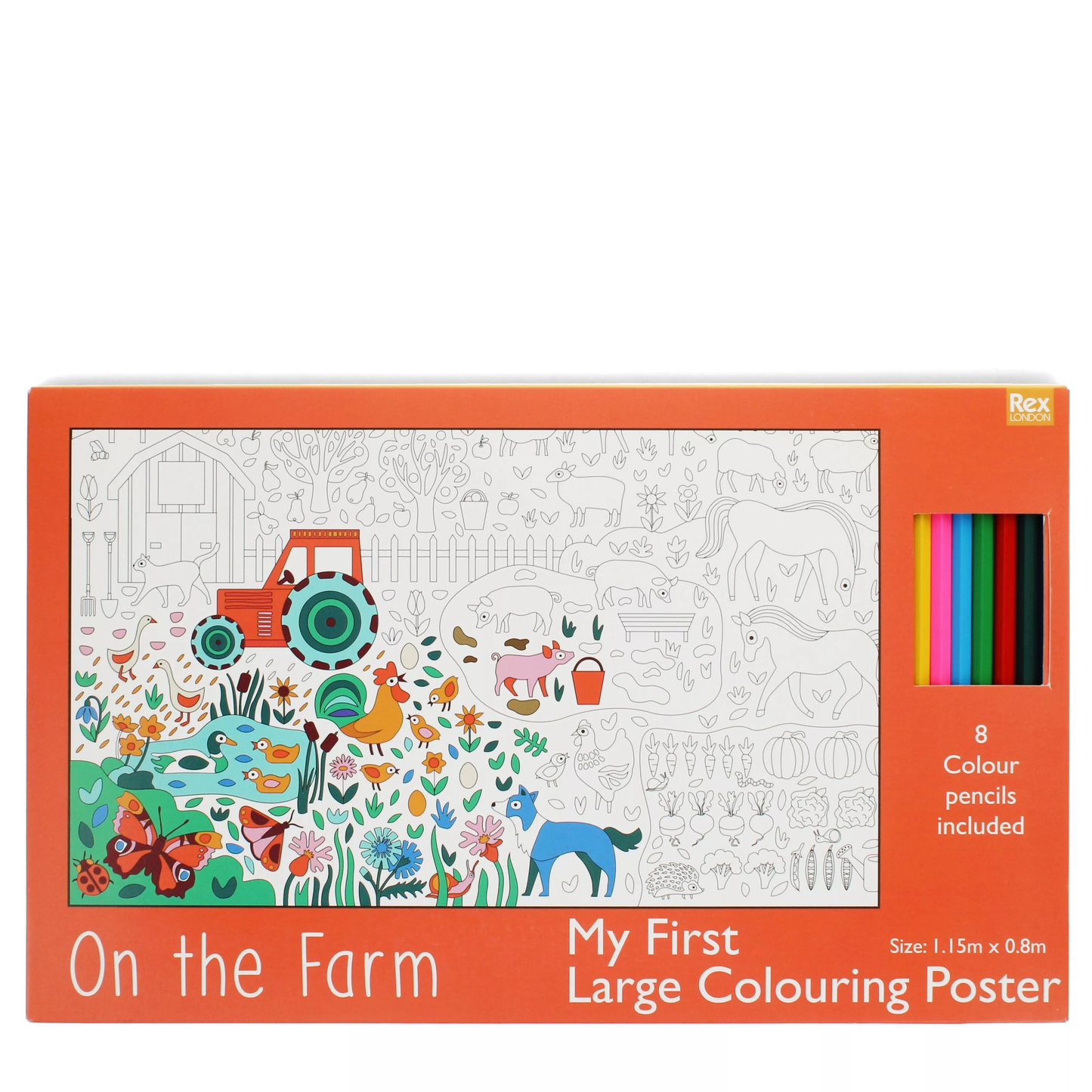 Poster à colorier " A la ferme"