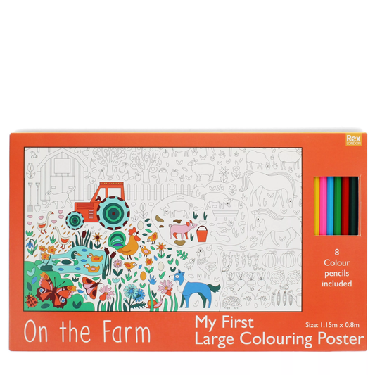 Poster à colorier " A la ferme"