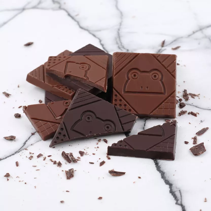 Coffret 36 carrés de chocolat - 4 recettes