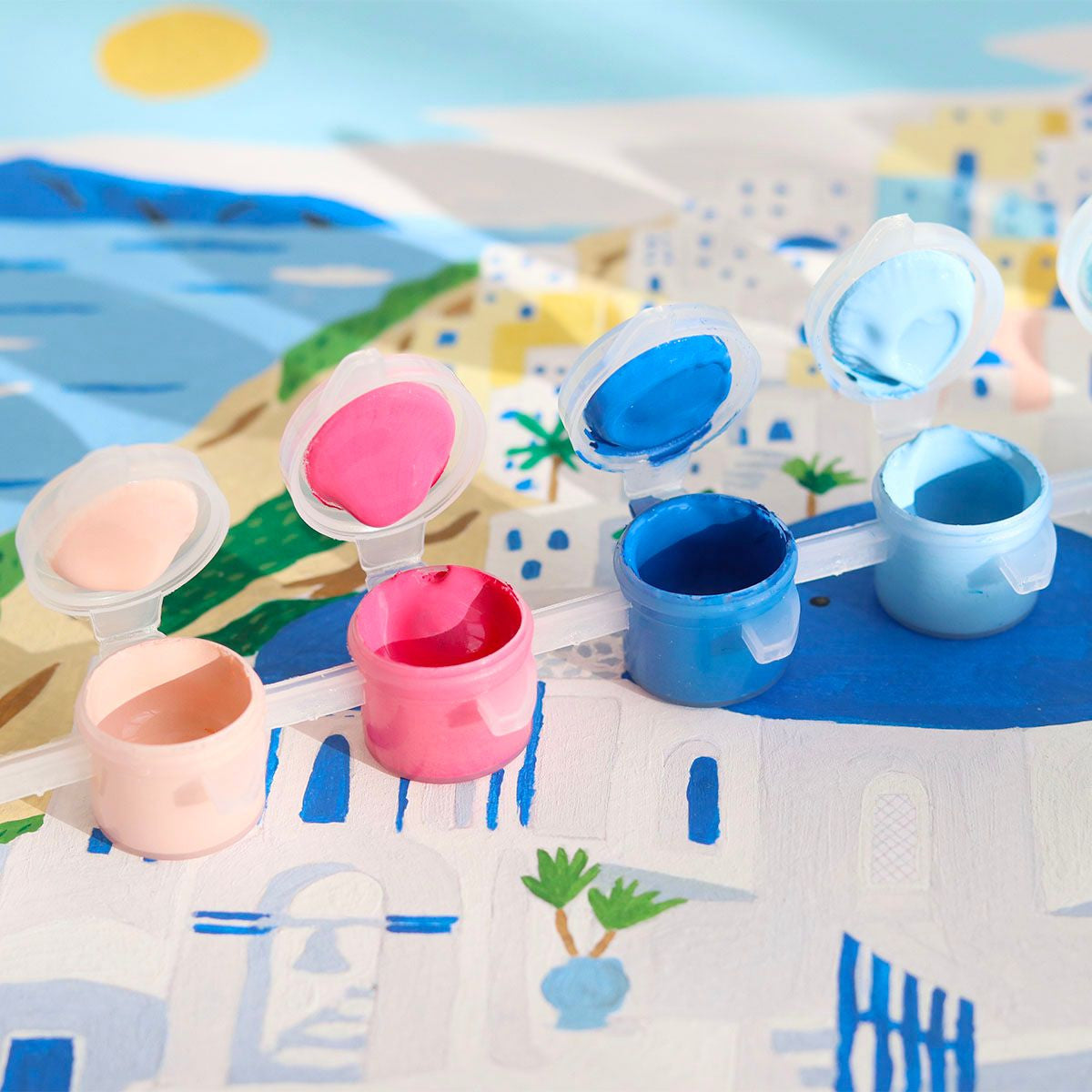 Peinture au numéro "Santorini"