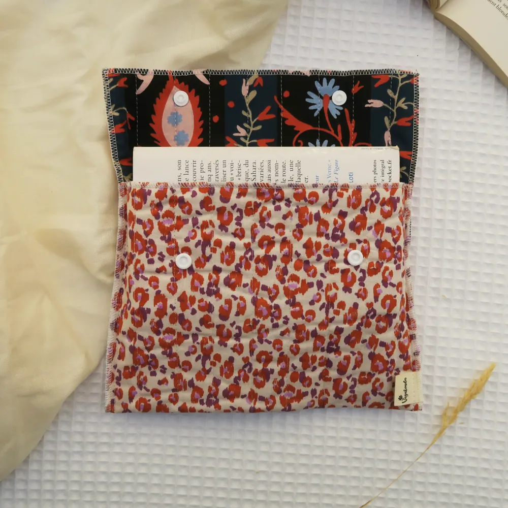 Pochette à Livre coton 16x22 cm - Format poche -
