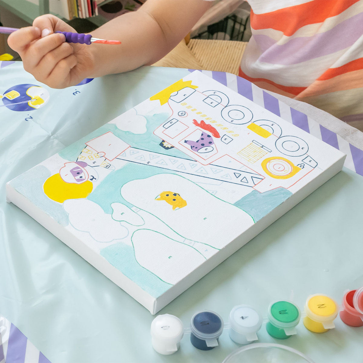 Peinture au numéro "Wouf"
