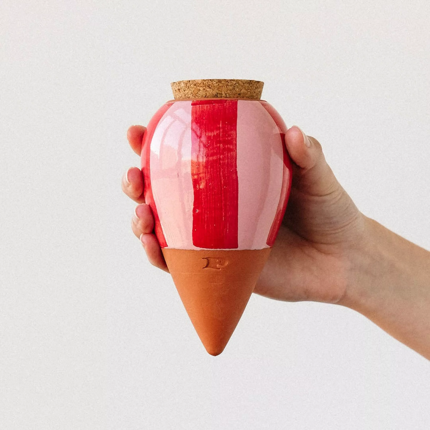 Olla - Rayé Rose et rouge