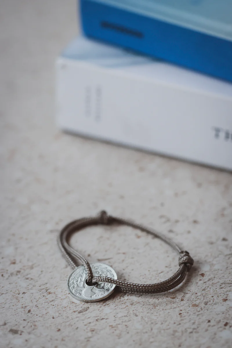 Bracelet Homme Cordon Argent