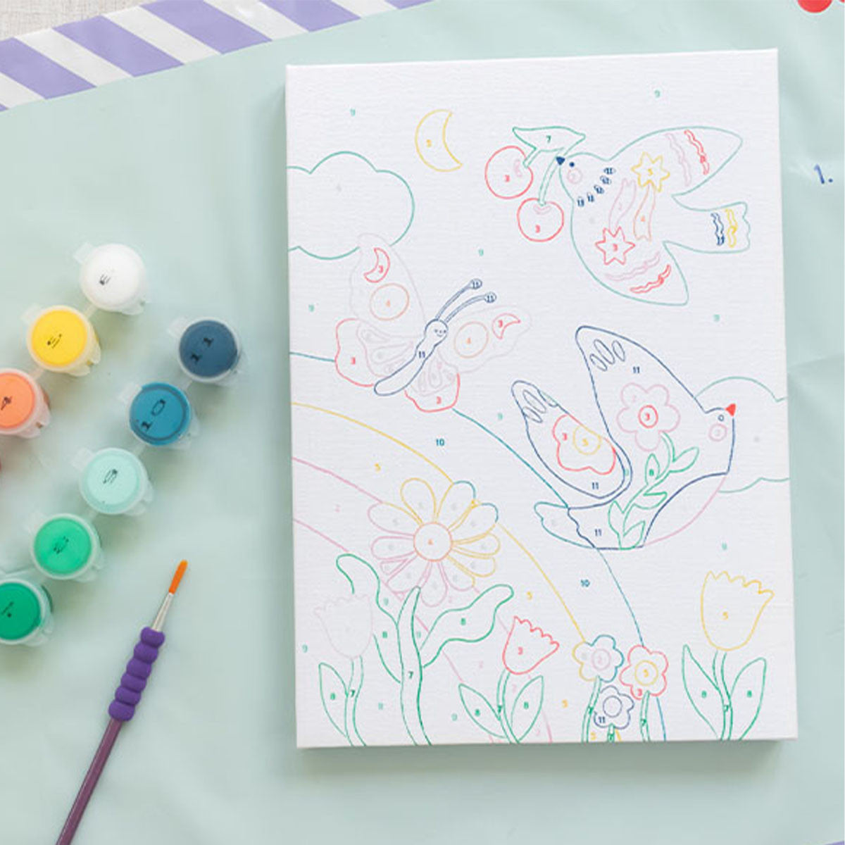 Peinture au numéro "Printemps"