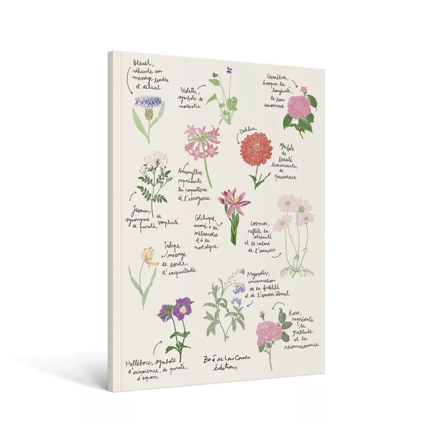 Carnet A4 Fleurs