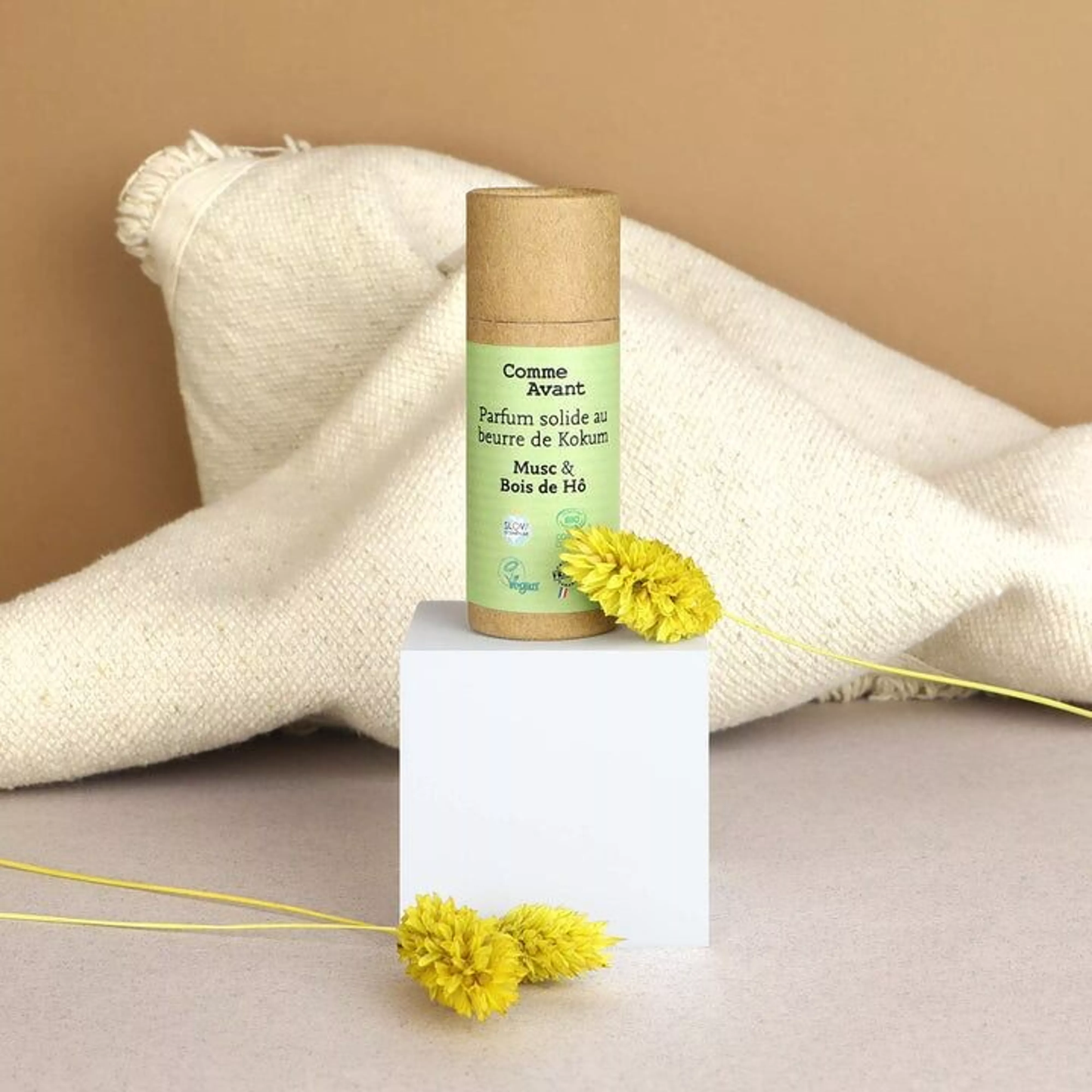 Parfum solide au beurre de Kokum