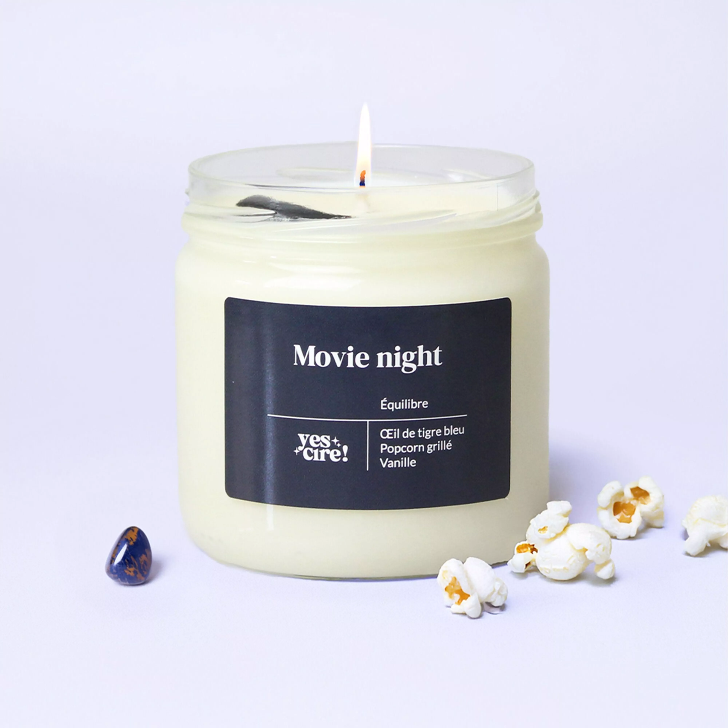 Bougie parfumée message /pierre