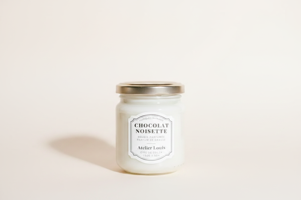 Bougie parfumée GRANDE chocolat noisette